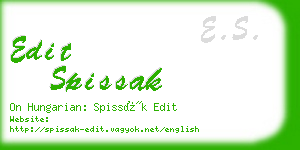 edit spissak business card